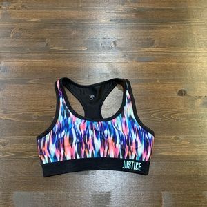 Justice sports bra